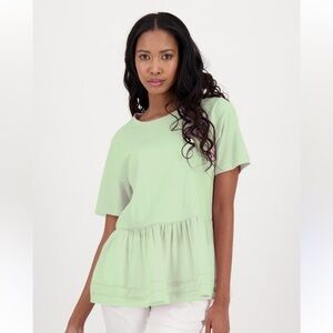 BUFFALO DAVID BITTON, NWT peplum top, medium